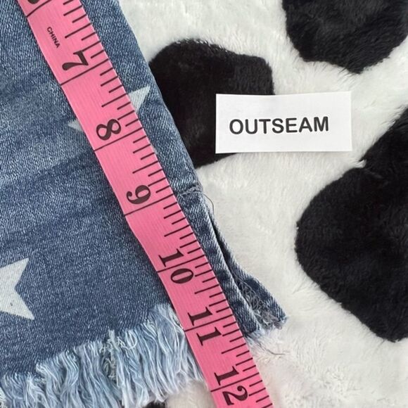 Star Denim Distressed Denim Frayed Women's Shorts‎ M - Picture 11 of 14